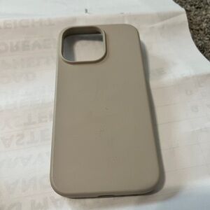 Beige Silicone IPhone 13 Pro Case